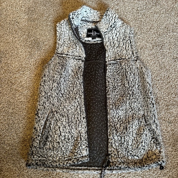 boxercraft Jackets & Blazers - Boxercraft Gray Sherpa Fleece Vest